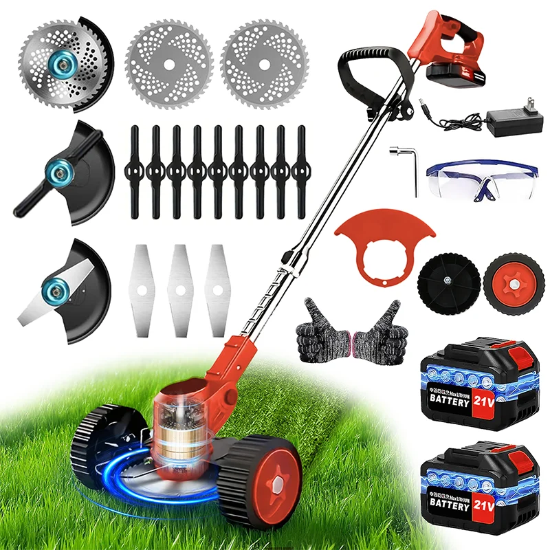 gardening tools cordless lawn mowers riding weed trimmer weed eater, suitable for courtyards and gardens