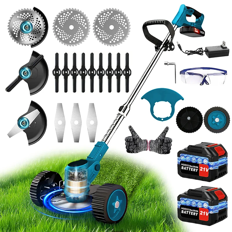 gardening tools cordless lawn mowers riding weed trimmer weed eater, suitable for courtyards and gardens