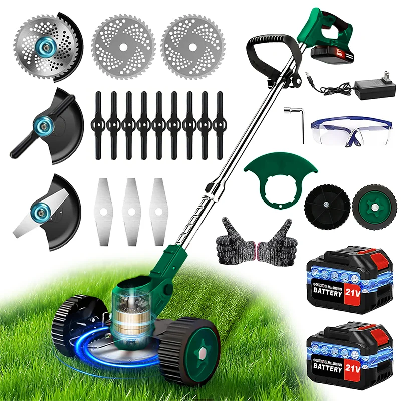 gardening tools cordless lawn mowers riding weed trimmer weed eater, suitable for courtyards and gardens