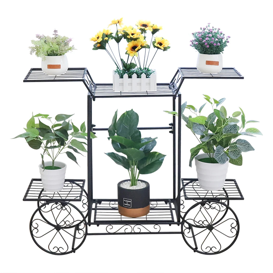 l Plant Stand, Indoor, Garden Cart Wrought Iron