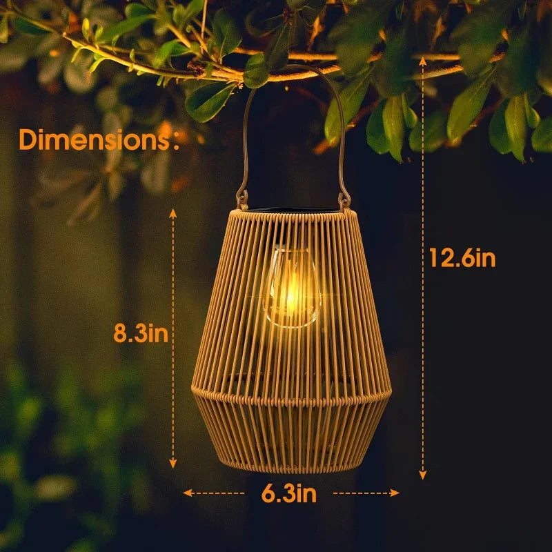 1PCS/2PCS solar tungsten filament lanterns,suitable for garden,courtyard,villa landscape lights