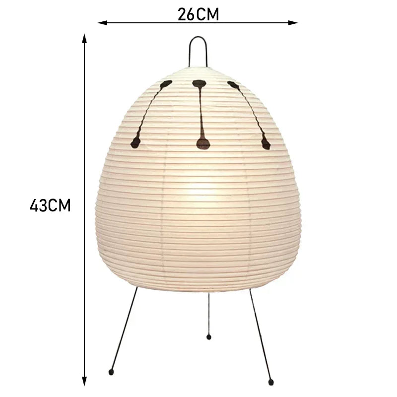 Japanese Noguchi Rice Paper Suitable for Bedroom Atmosphere Lamp Living Room Decoration Lighting