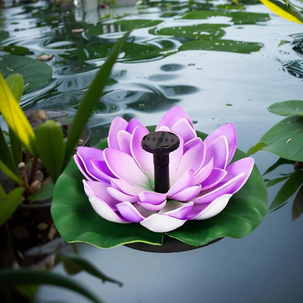 Lotus Solar Water Fountain Brushless Pump Floating Garden Fountain