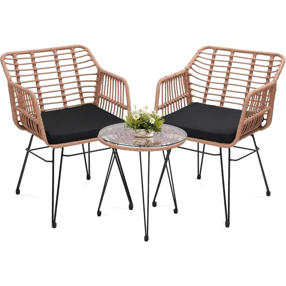 3 Piece seat cushion,all-weather durable garden chair