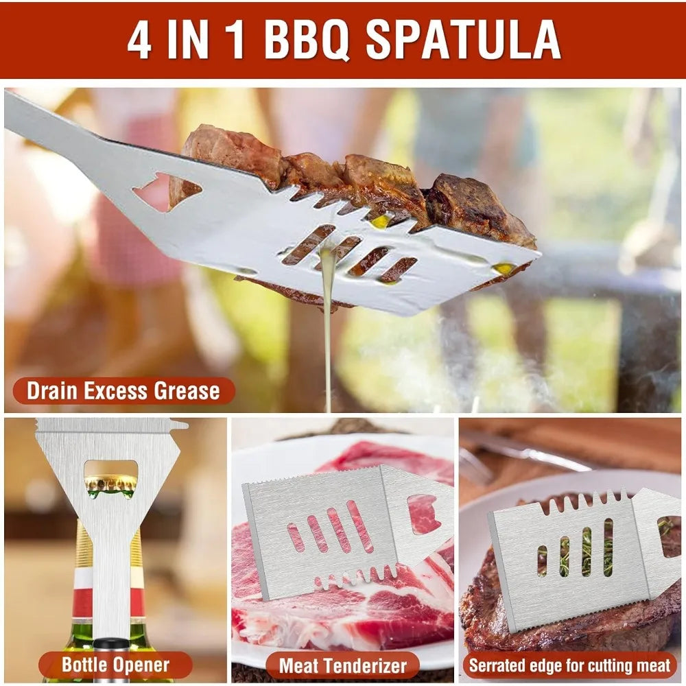 122PCS Men's BBQ Gift, Father's Day, BBQ Grill Set