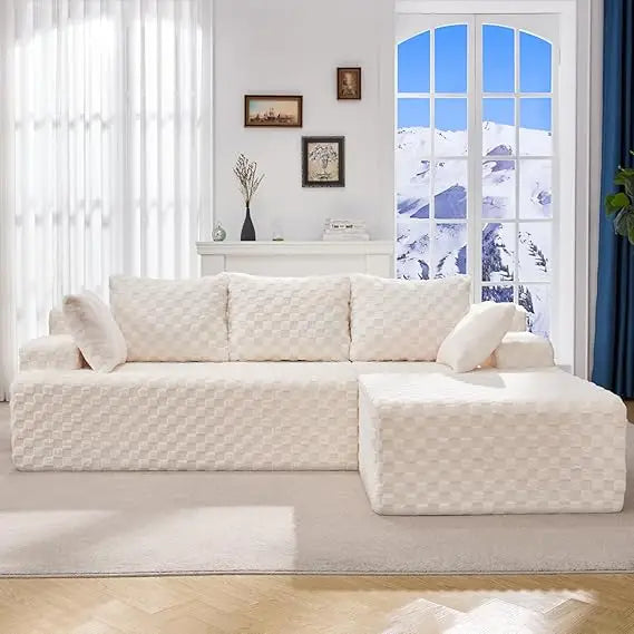 Modular 3 Seat Modular Sofa Memory Foam Sectional Couches for Living Room,