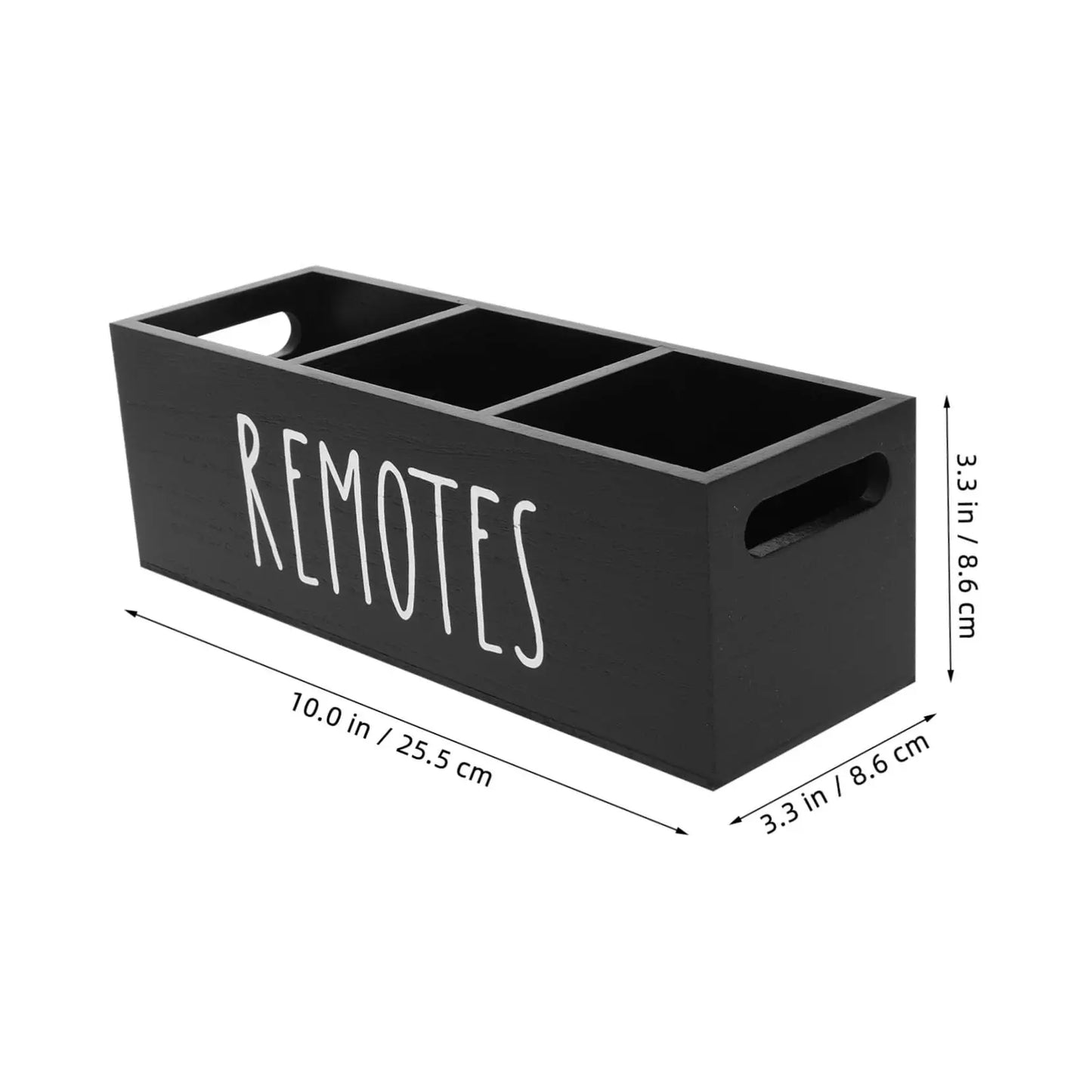 Remote Control Holder for Table Wooden TV Remote Holder Remote Box Storage Organizer Remote Caddy for Bedside Couch