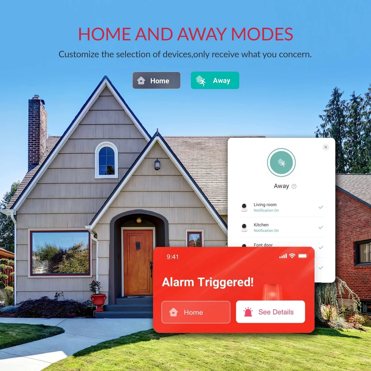 3MP IP CCTV Smart Home Security Protection Compatible with Alexa