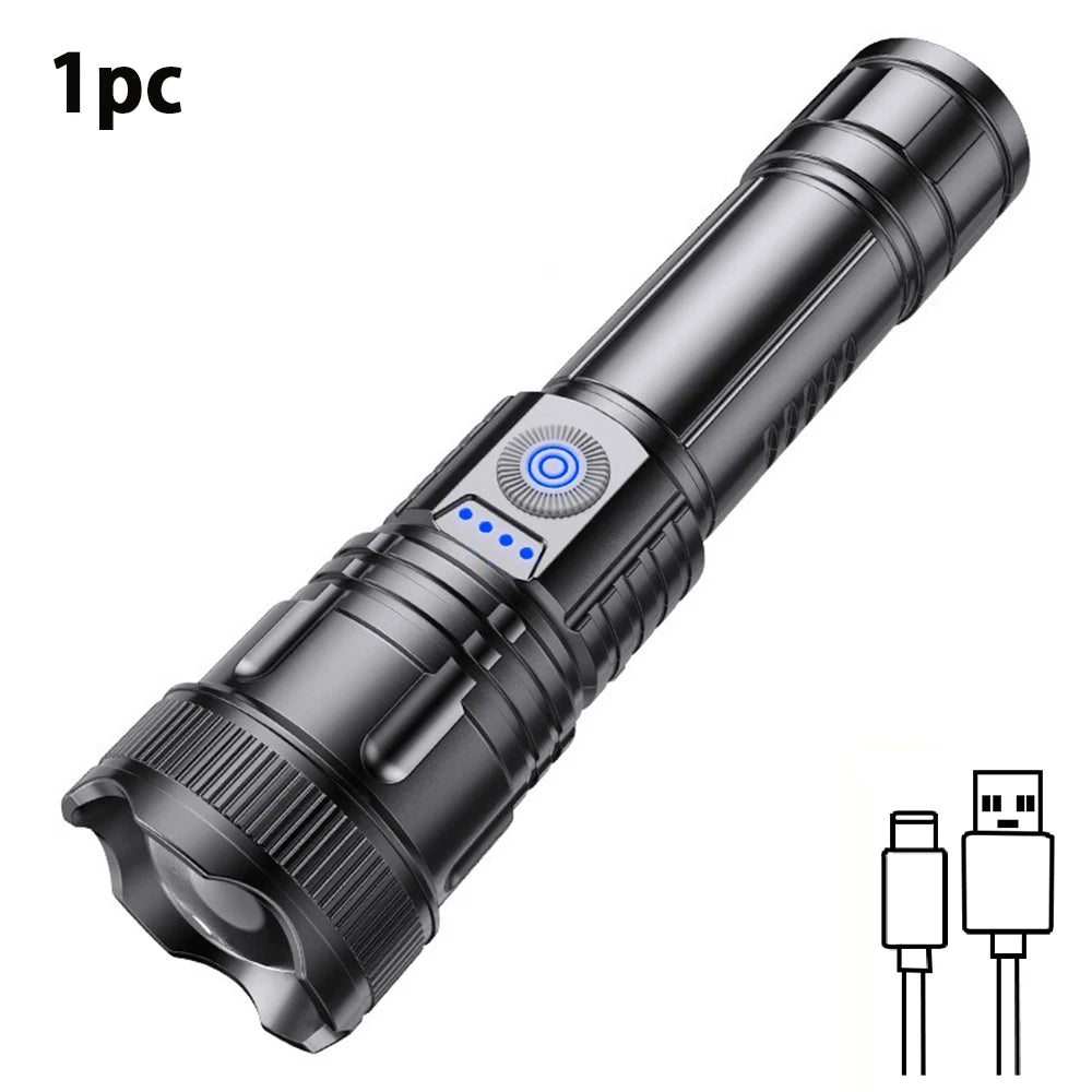 2pcs Strong Light Flashlight