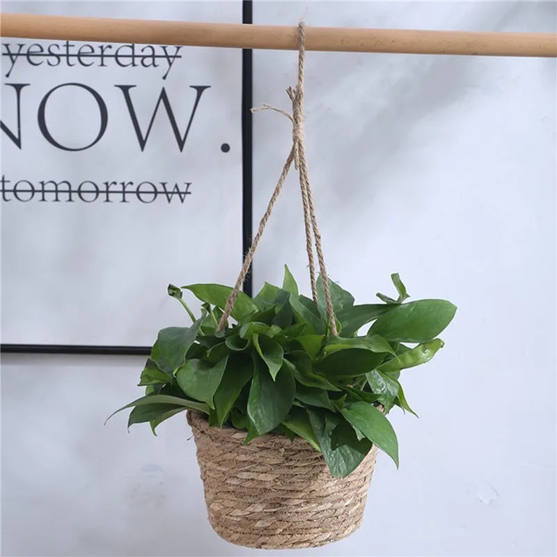 Garden Macrame Plant Storage Basket, Flower Pot Holder Plant Hangers