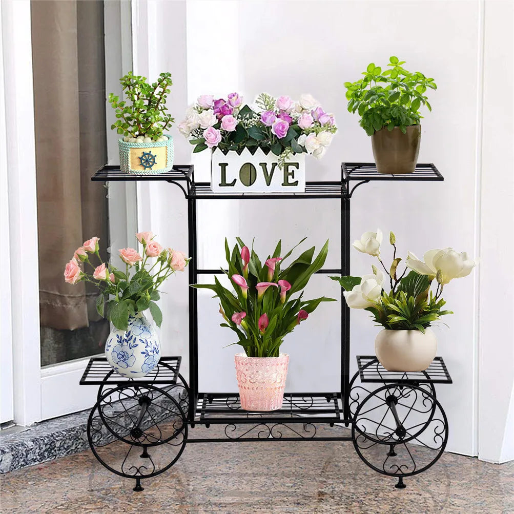 l Plant Stand, Indoor, Garden Cart Wrought Iron