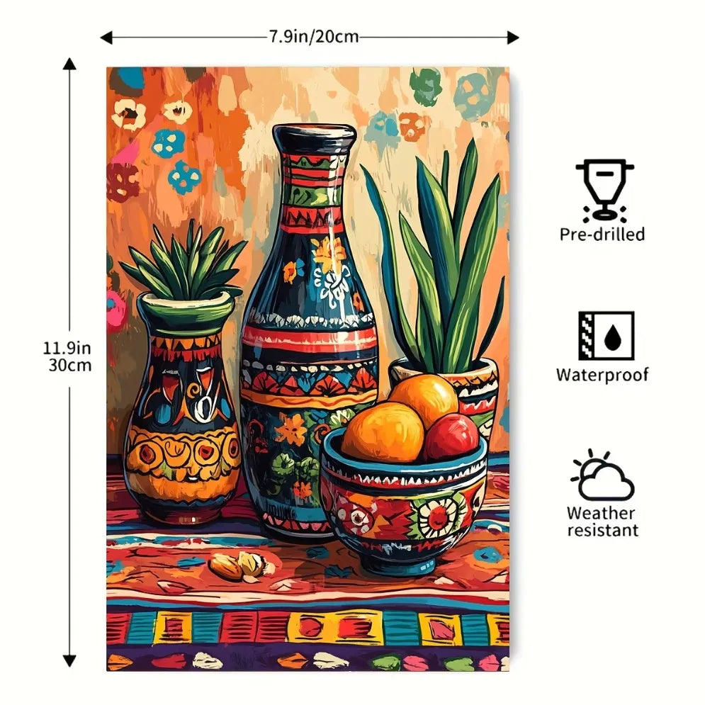 Vibrant Cinco de Mayo Sugar Skull Wall Art–Festive |Traditional Mexican Art with Vivid Color Finish for Homes