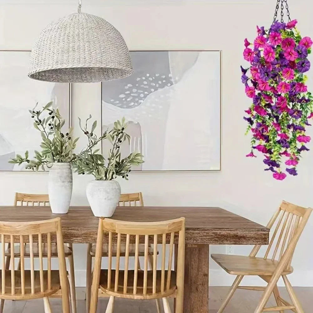 New Artificial Hanging Flowers and Plant Decoration 2025 UV-resistant and Realistic Room Decor