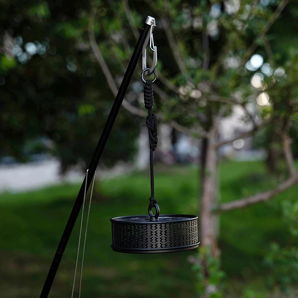 Hollow Mosquitoes Coil Tray with Cover Repellent Incense Box Coil Burner Ultralight Gadgets for Outdoor Camping Hiking