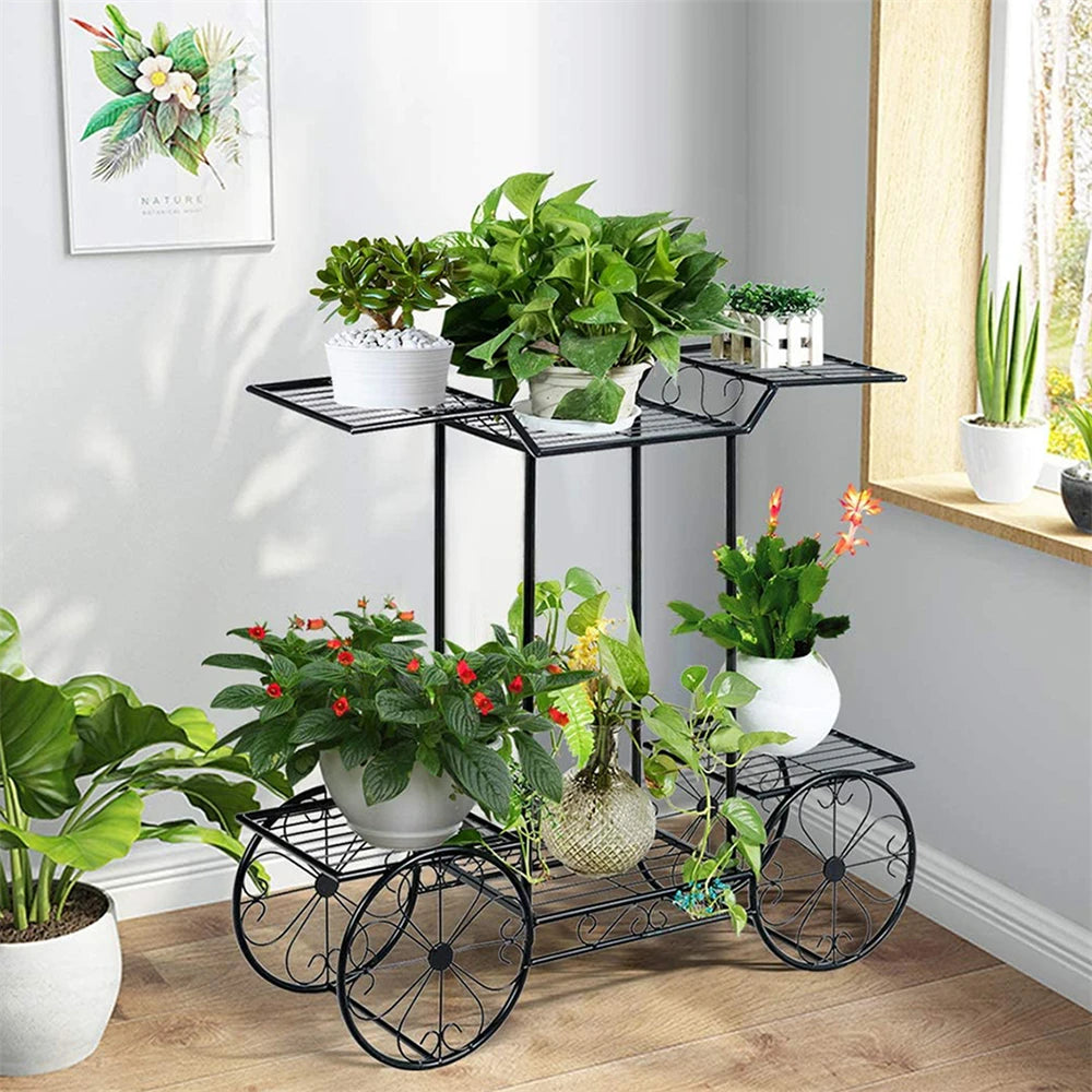 l Plant Stand, Indoor, Garden Cart Wrought Iron