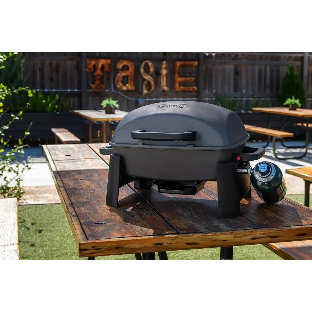 1-Burner Portable Propane Gas Grill, 10,000BTUs, Perfect for Camping