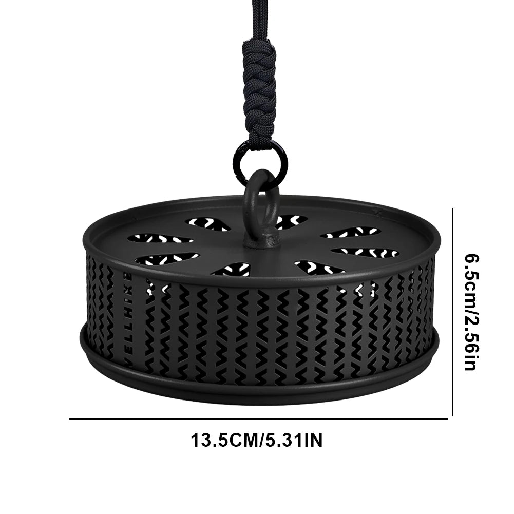 Hollow Mosquitoes Coil Tray with Cover Repellent Incense Box Coil Burner Ultralight Gadgets for Outdoor Camping Hiking