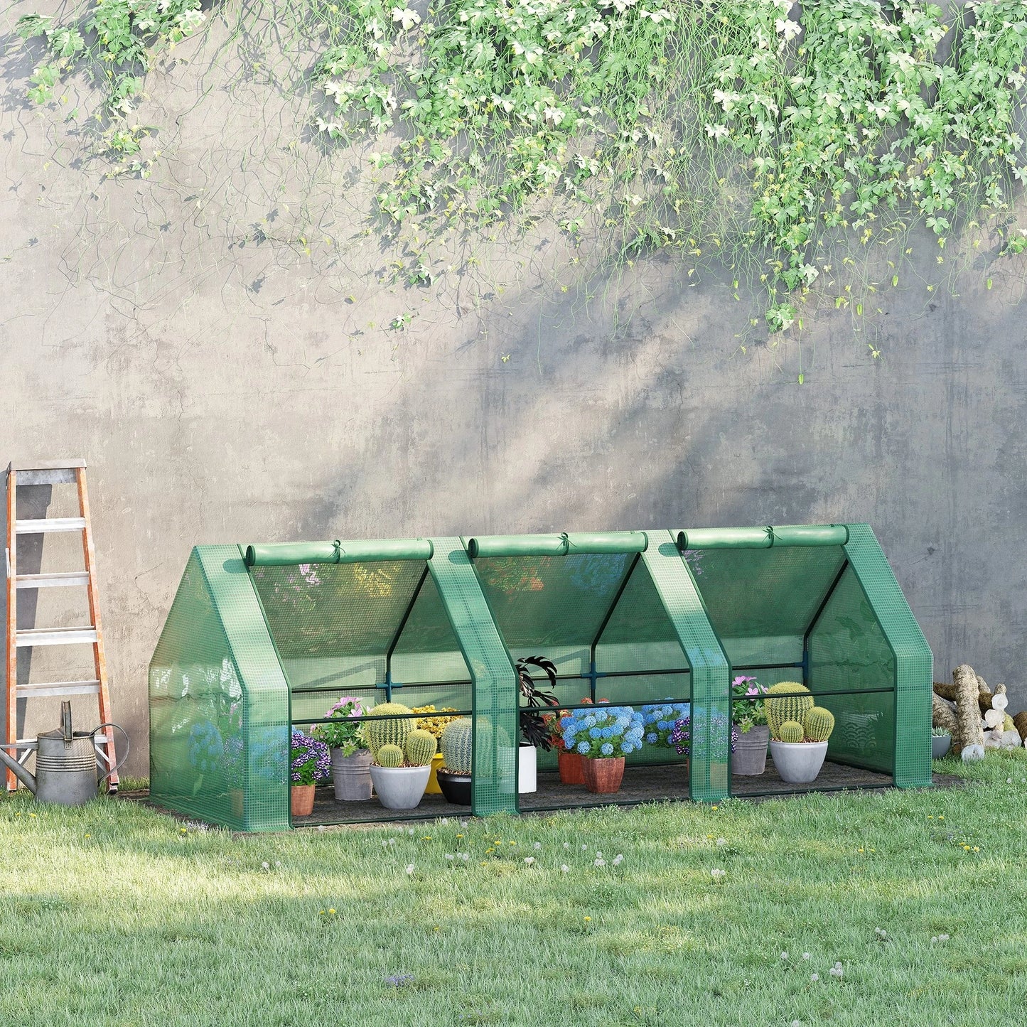 9'X3'X3' Greenhouse Gardening Flower Plants Yard Mini Hot Green House Tunnel