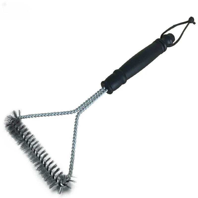 Barbecue Grill Brush Clean Tool Grill Stainless Steel Bristles Non-stick Cleaning Brushes Barbecue Accessories