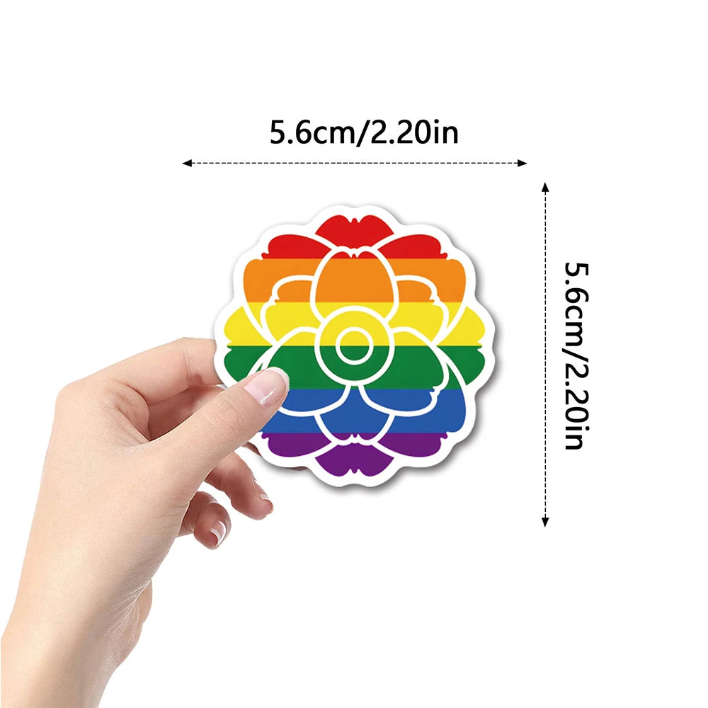 10/30/50/110pcs LGBT Gay Pride Stickers Colorful Rainbow Graffiti for Laptop Phone Case Skateboard Water Bottle Cartoon Sticker