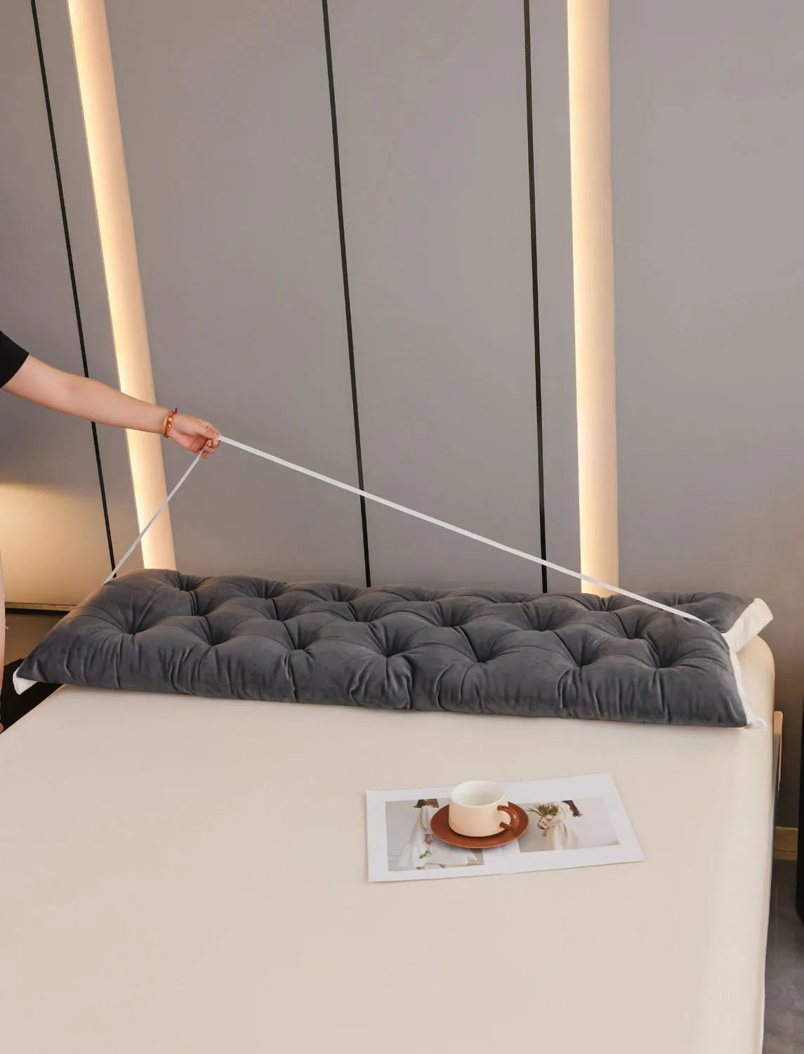 Large Bolster Triangular Headboard Wedge Backrest Positioning Support Bed Rest Reading Pillows Headboard Wedge Pillows