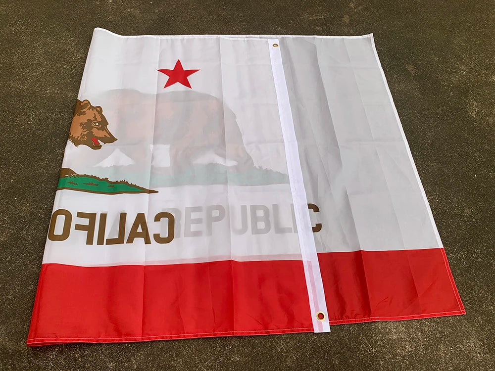 Z-ONE FLAG Bear Printed 90X150cm High Quality polyester hanging California State Flag