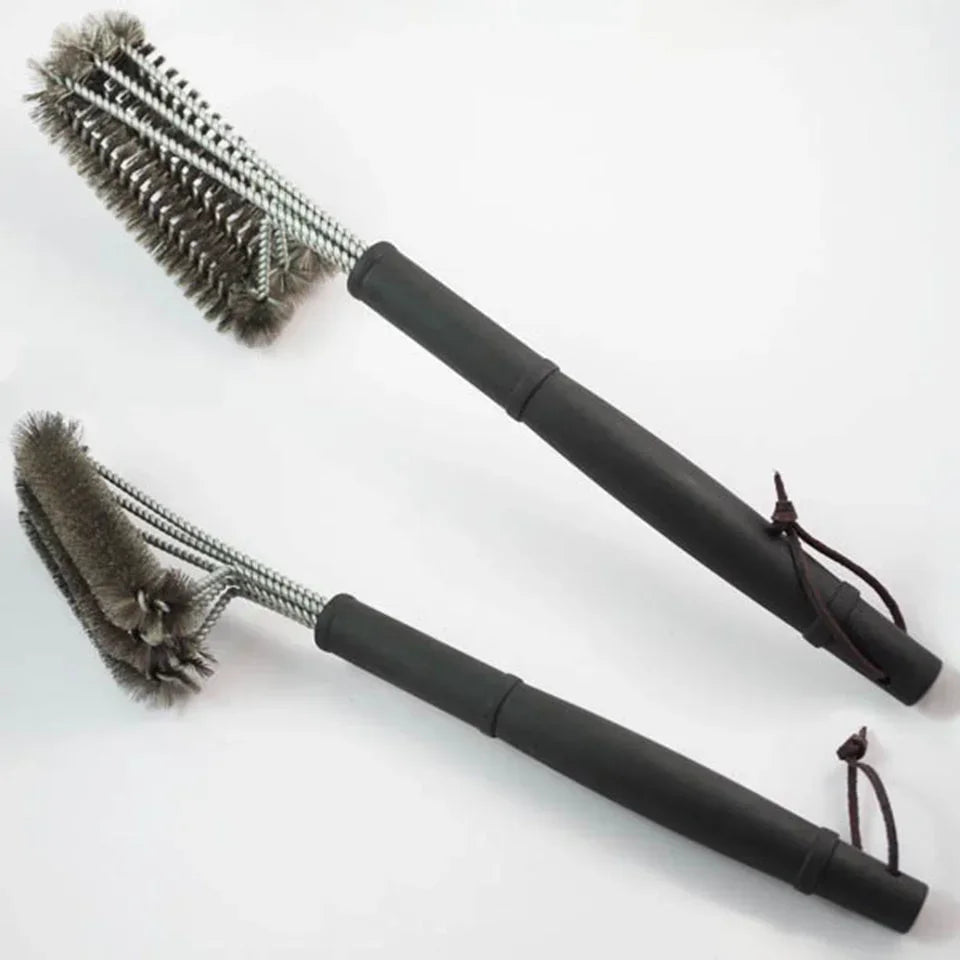 Barbecue Grill Brush Clean Tool Grill Stainless Steel Bristles Non-stick Cleaning Brushes Barbecue Accessories