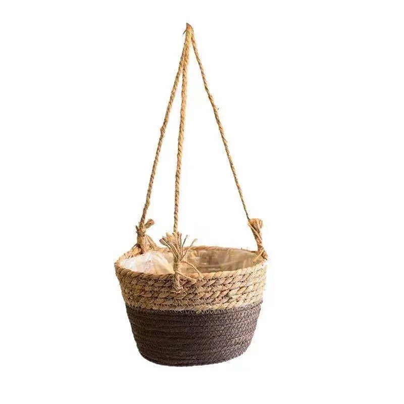 Garden Macrame Plant Storage Basket, Flower Pot Holder Plant Hangers