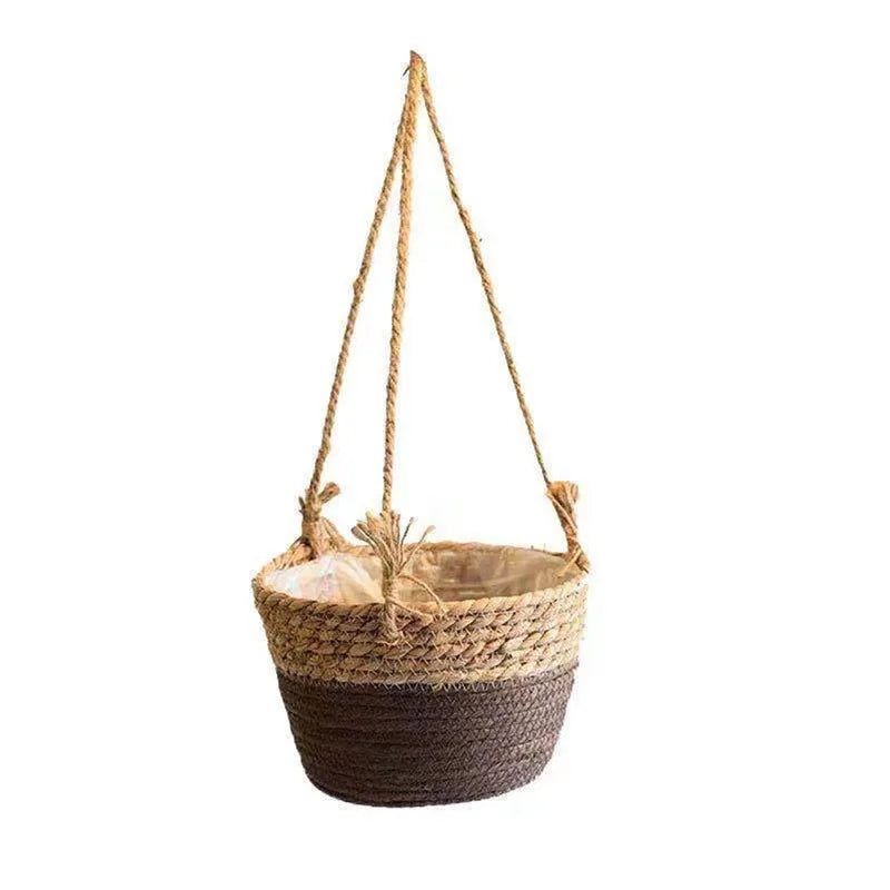 Garden Macrame Plant Storage Basket, Flower Pot Holder Plant Hangers
