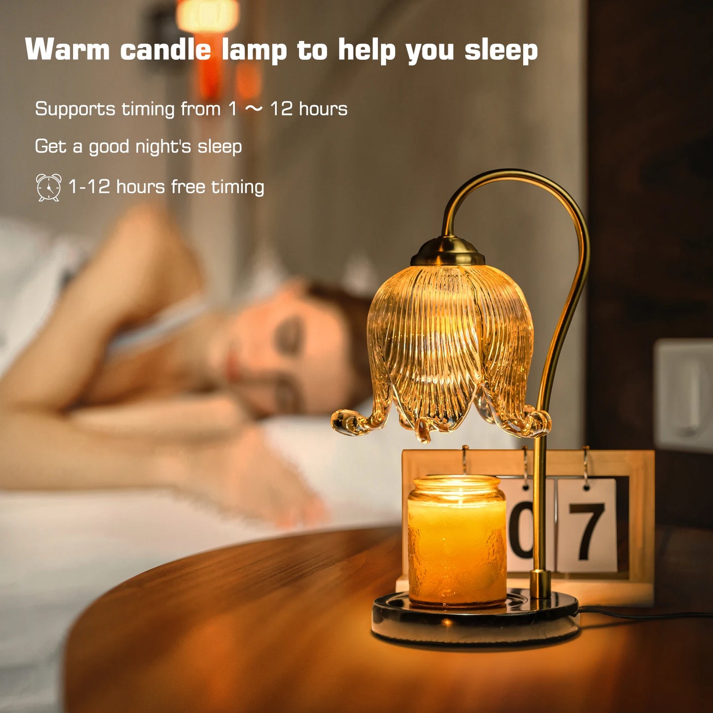 French Retro Bedroom Bedside Lamp Fireless Fragrance Atmosphere Table Lamp