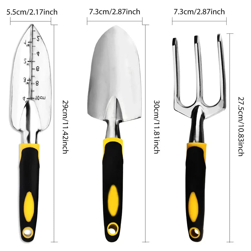 Garden Tool Set 4 Pack For Weeding, Loosening Soil