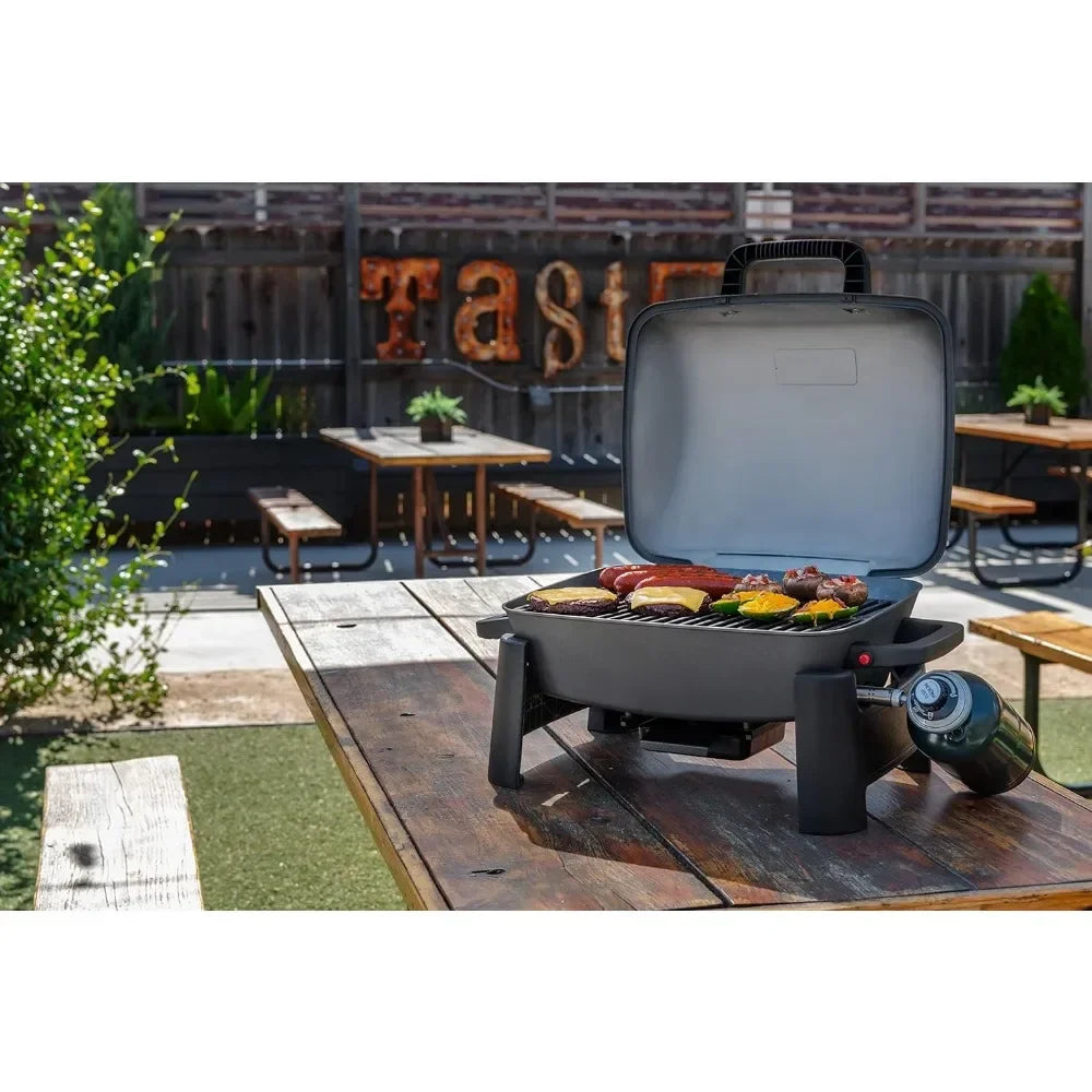 1-Burner Portable Propane Gas Grill, 10,000BTUs, Perfect for Camping