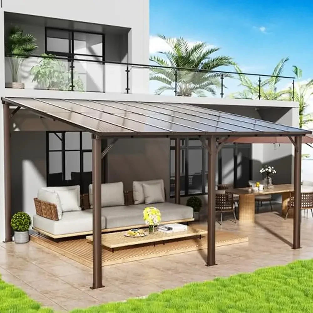 10x14 FT Outdoor Aluminum Frame Gazebos