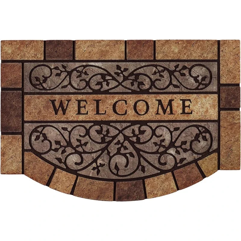 Welcome Mat European Carpet Home Garden Courtyard Decoration Doormat Dust-proof Rugs Outside