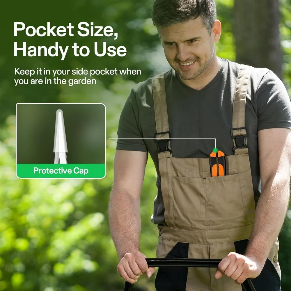 Gardening Scissor Pruning Shear with Straight Stainless Steel Blades