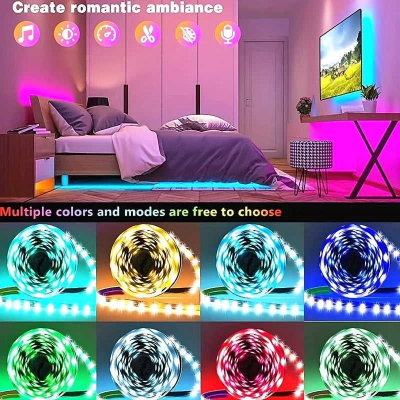 3.28FT-98FT Led Strip Lights Infrared 44 Key Controller