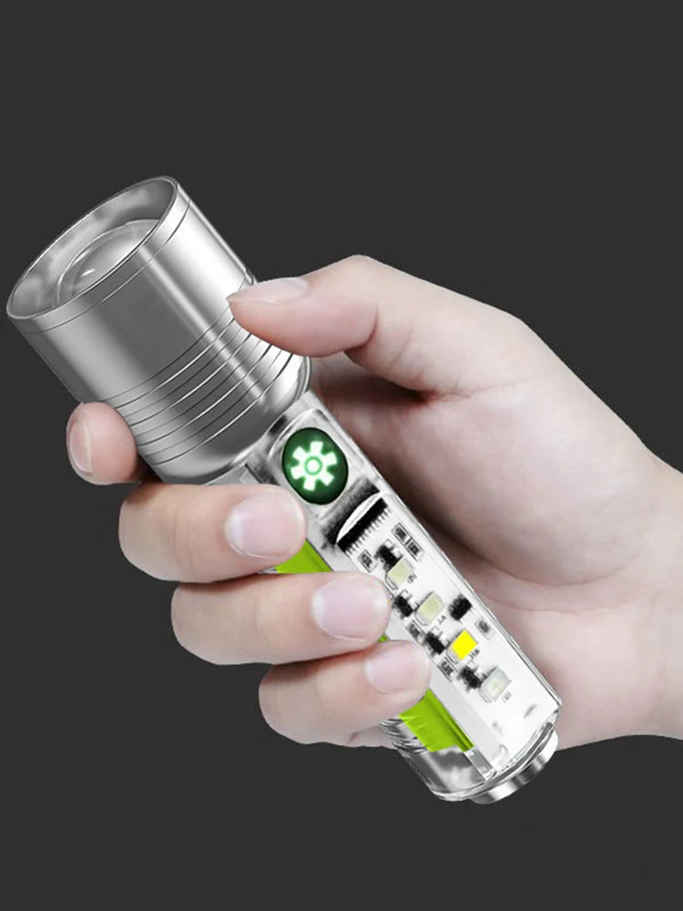 Type-C USB Rechargeable 800LM XHP50 LED Camping Lightss IPX4 for Camping Banknote Verification