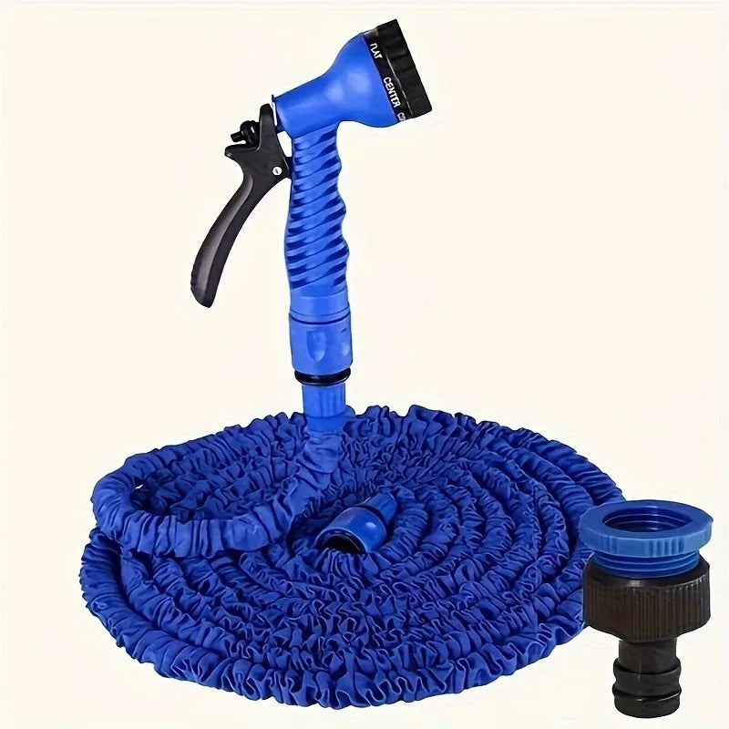 75ft Expandable Magic Garden Hose - High-Pressure, Multi-Function Car Wash & Irrigation Spray Gun Kit with Telescopic Design