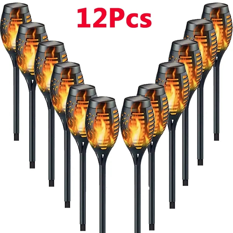Light Flickering Light Waterproof Garden Yard Patio Floor Lamp