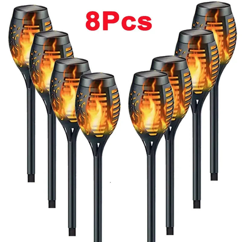 Light Flickering Light Waterproof Garden Yard Patio Floor Lamp