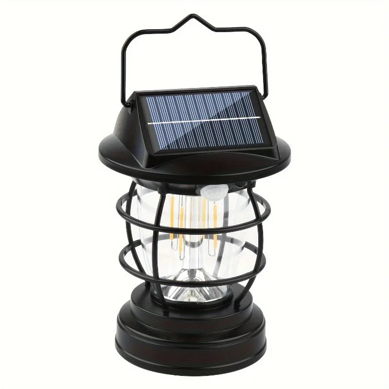Solar Camping Tent Chandelier Waterproof LED Lights Outdoor Garden Courtyard