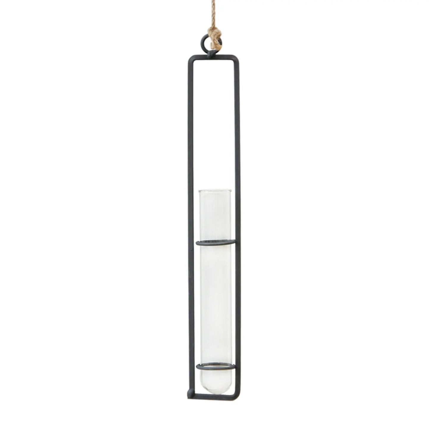 Glass Hanging Hydroponic Plant vasesTube Planter Exquisite Wall Hanging Tube Vase for Living Room Porch Balcony