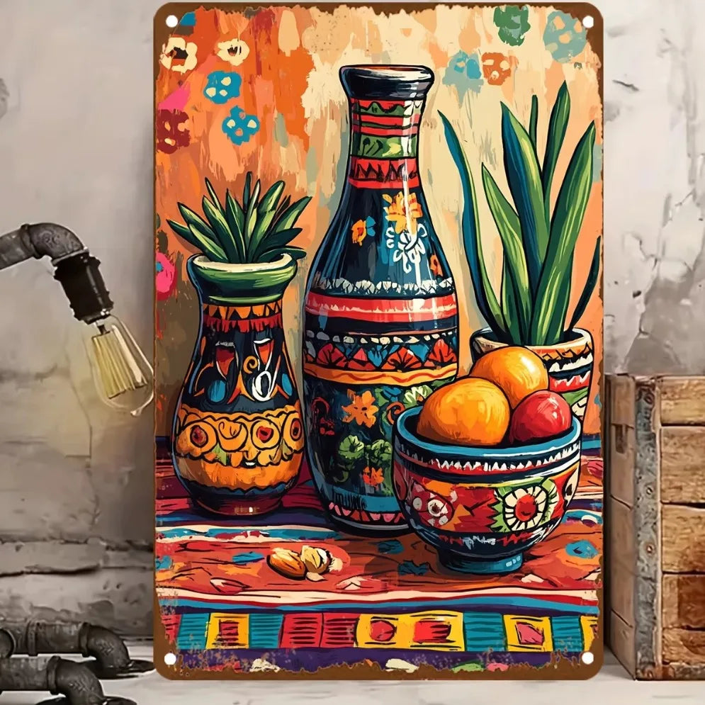 Vibrant Cinco de Mayo Sugar Skull Wall Art–Festive |Traditional Mexican Art with Vivid Color Finish for Homes
