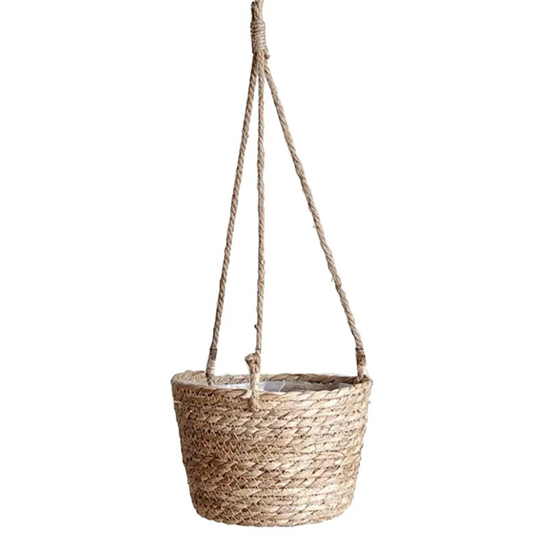 Garden Macrame Plant Storage Basket, Flower Pot Holder Plant Hangers