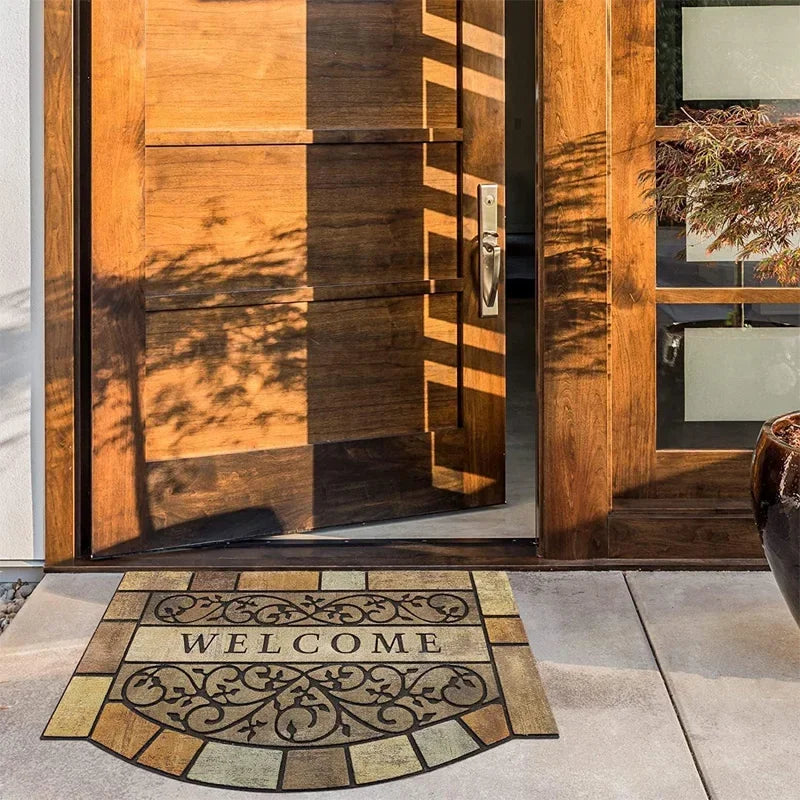 Welcome Mat European Carpet Home Garden Courtyard Decoration Doormat Dust-proof Rugs Outside