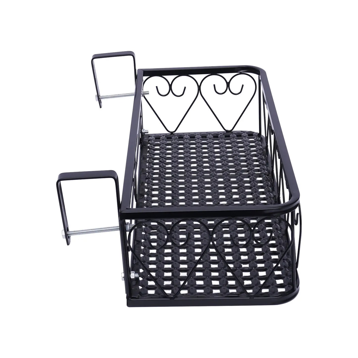 Balcony Plant Holder Railing, Flower Bucket Plants Rack Flower Pot Stand Holder
