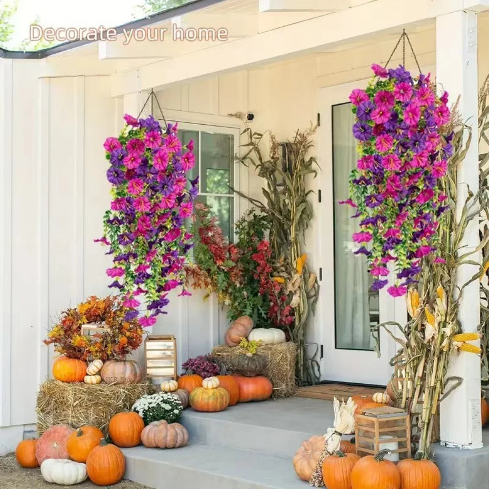 New Artificial Hanging Flowers and Plant Decoration 2025 UV-resistant and Realistic Room Decor