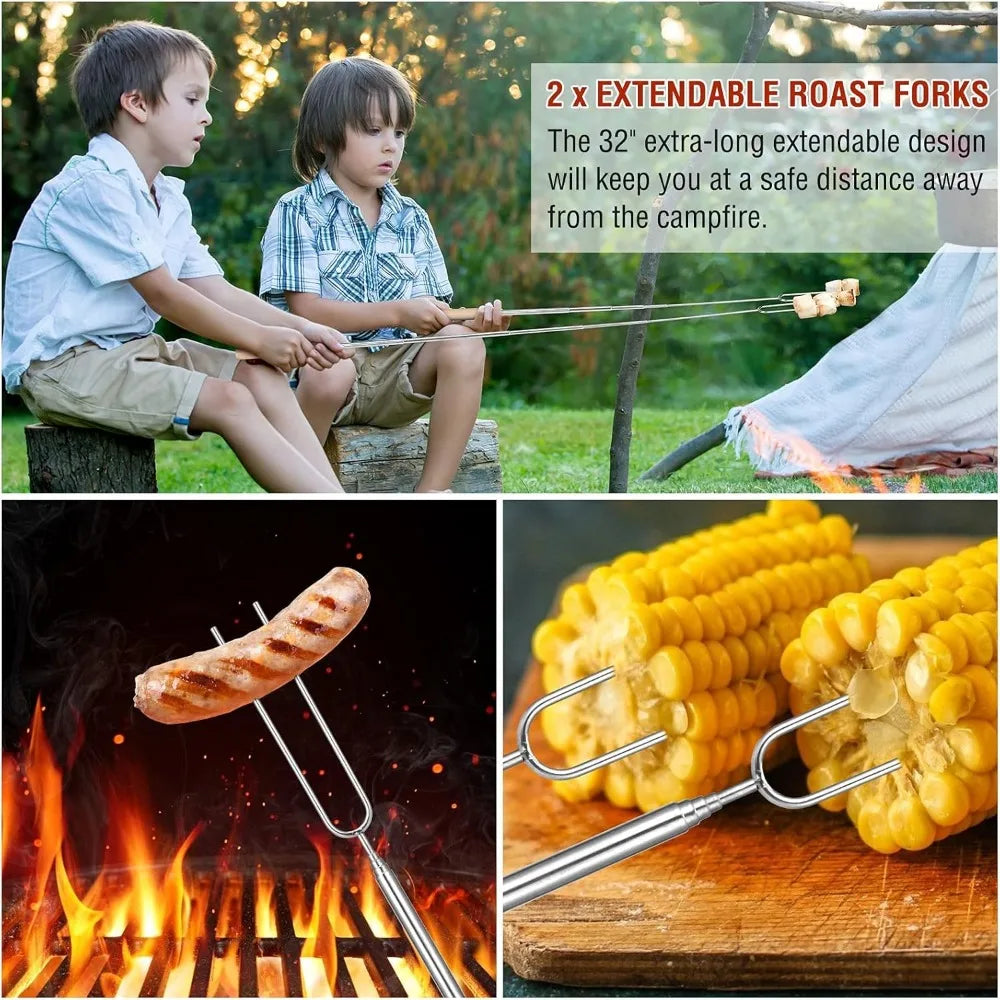 122PCS Men's BBQ Gift, Father's Day, BBQ Grill Set