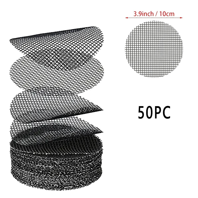 50 Piece Drainage Hole Screen to prevent soil loss, Gardening Supplies