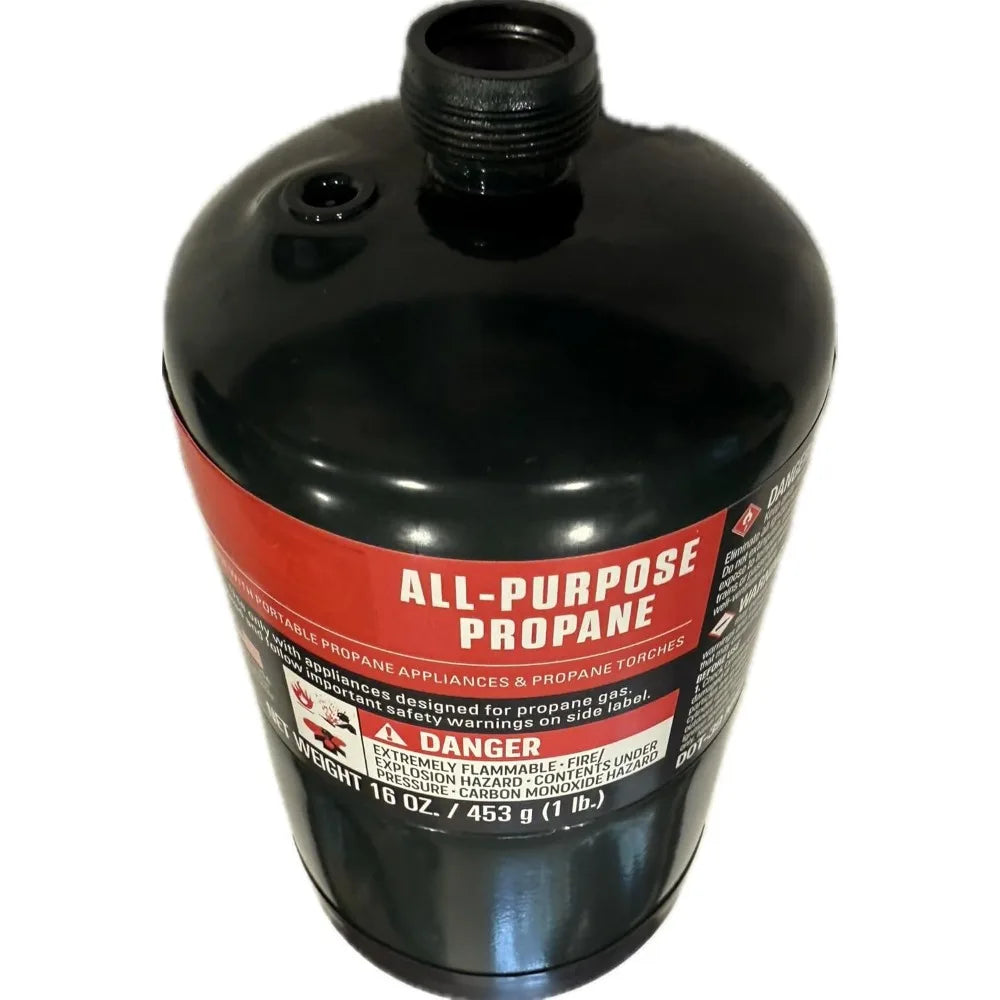 Propane Replacement Fuel Cylinders Camping- 16 Oz (5 Pack) Factory Pre-filled and Ready to Use